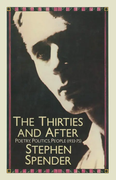 Cover of The Thirties and After
