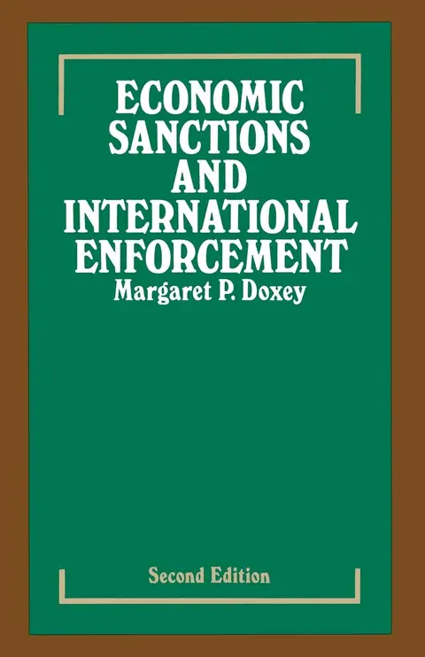 Cover of Economic Sanctions and International Enforcement