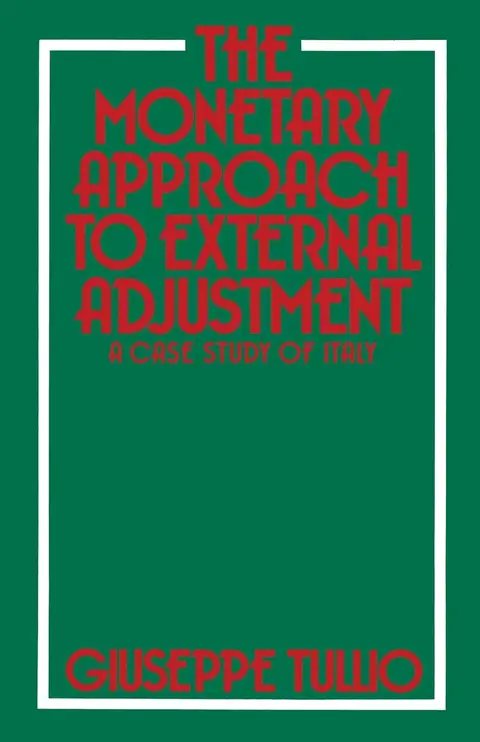 Cover of The Monetary Approach to External Adjustment
