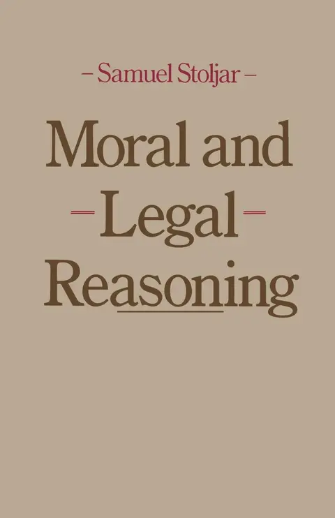 Cover of Moral and Legal Reasoning