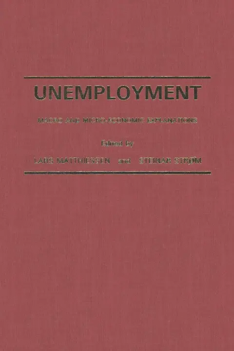 Cover of Unemployment