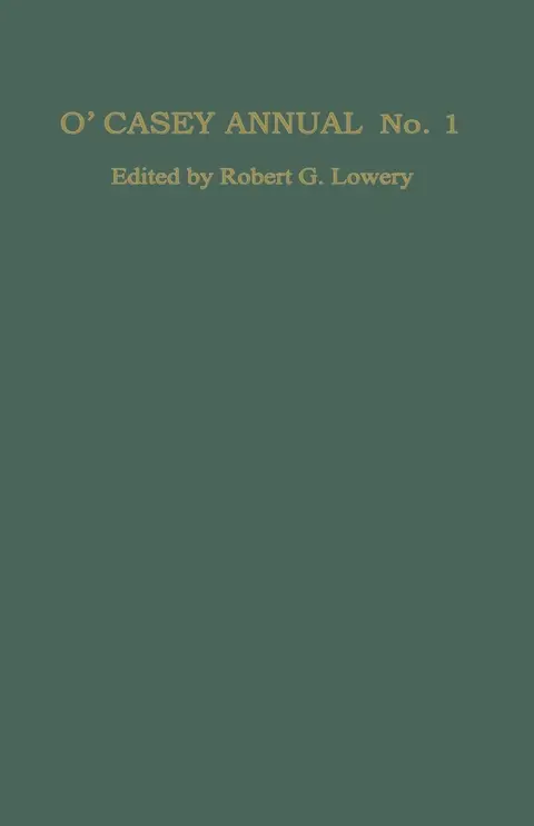Cover of O’Casey Annual No. 1