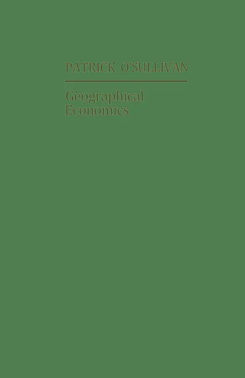 Cover of Geographical Economics
