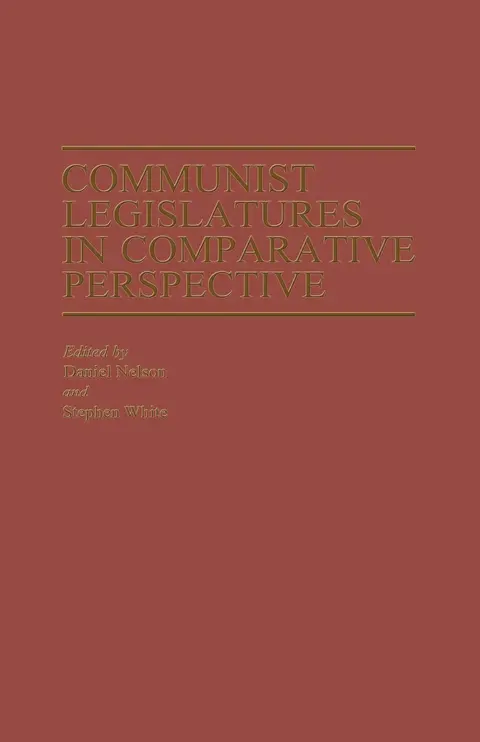 Cover of Communist Legislatures in Comparative Perspective