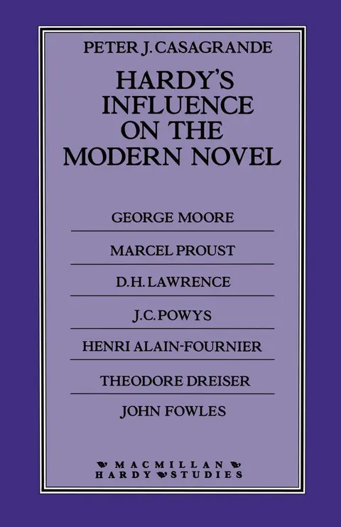 Cover of Hardy’s Influence on the Modern Novel