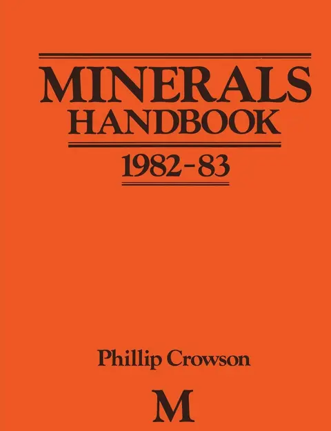 Cover of Minerals Handbook 1982–83