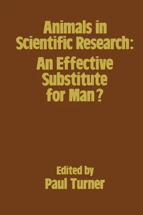 Cover of Animals in Scientific Research