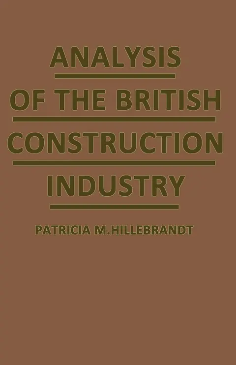 Cover of Analysis of the British Construction Industry