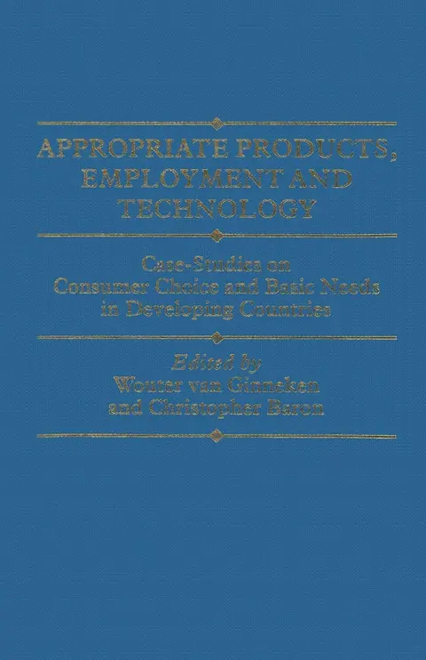 Cover of Appropriate Products, Employment and Technology