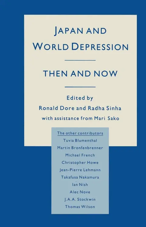 Cover of Japan and World Depression