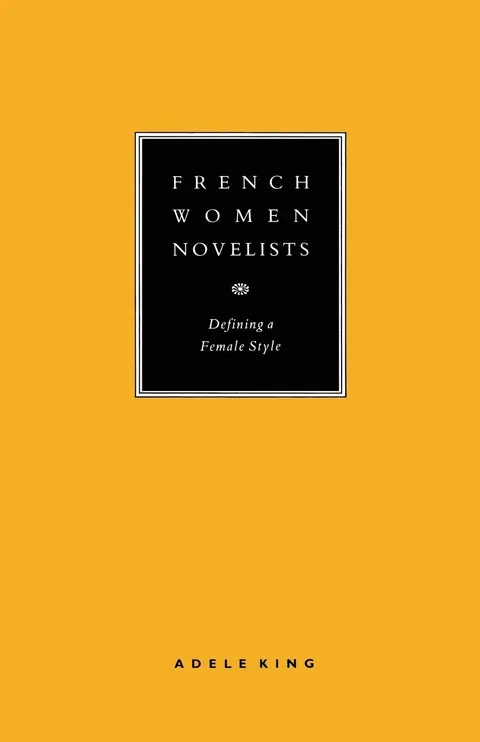 Cover of French Women Novelists