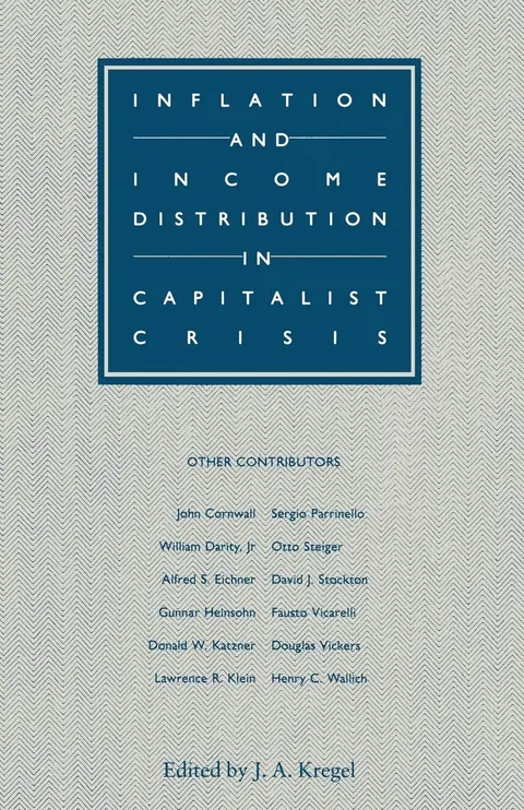 Cover of Inflation and Income Distribution in Capitalist Crisis
