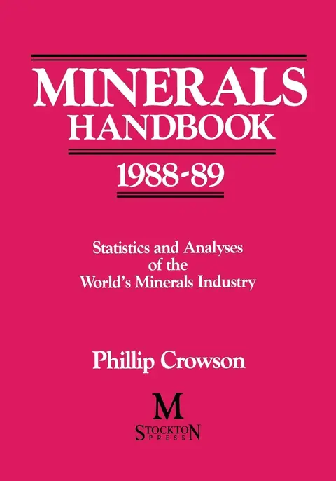 Cover of Minerals Handbook 1988–89