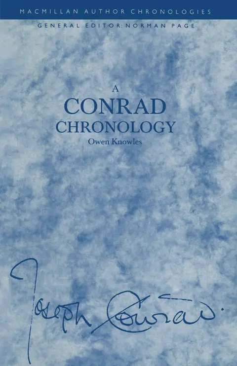 Cover of A Conrad Chronology