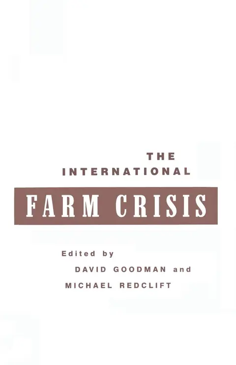 Cover of The International Farm Crisis