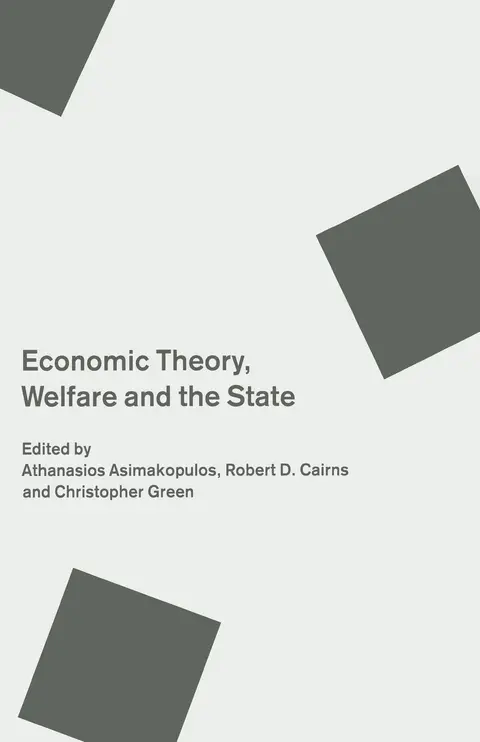 Cover of Economic Theory, Welfare and the State