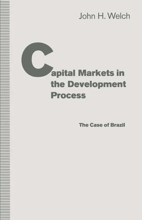 Cover of Capital Markets in the Development Process