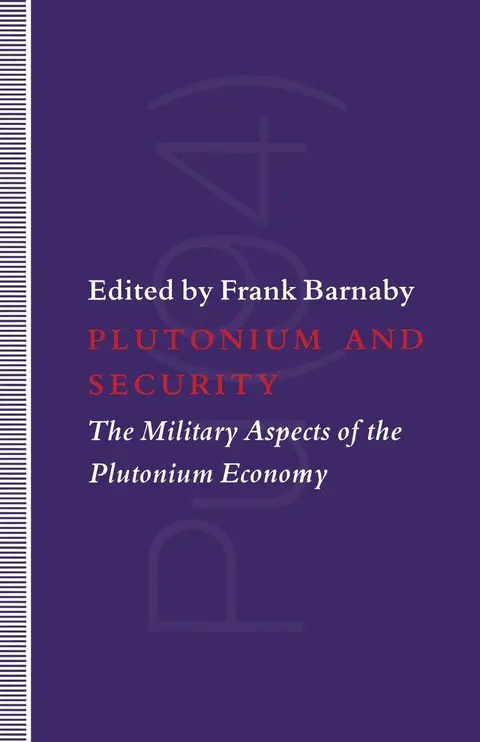 Cover of Plutonium and Security