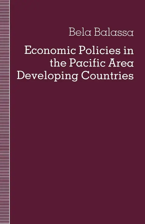 Cover of Economic Policies in the Pacific Area Developing Countries