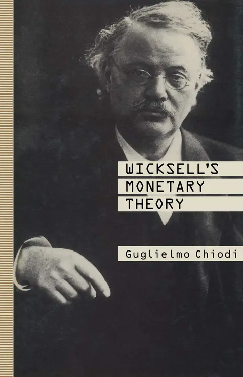 Cover of Wicksell’s Monetary Theory