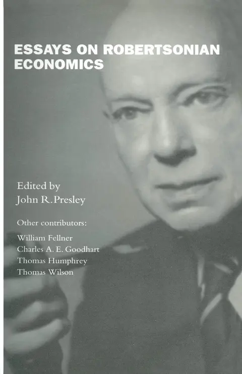 Cover of Essays on Robertsonian Economics