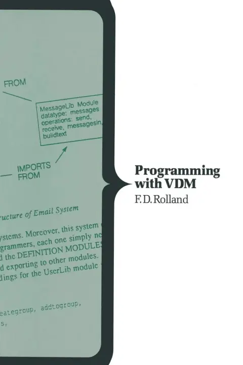 Cover of Programming with VDM