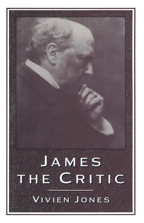 Cover of James the Critic