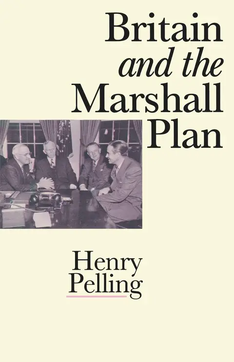 Cover of Britain and the Marshall Plan
