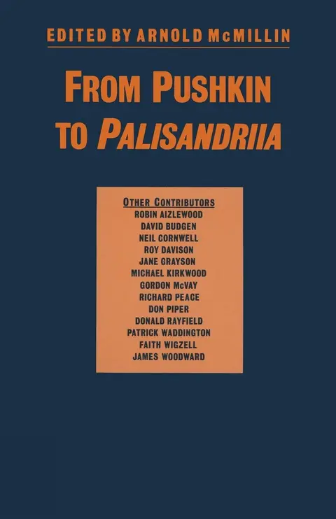Cover of From Pushkin to Palisandriia