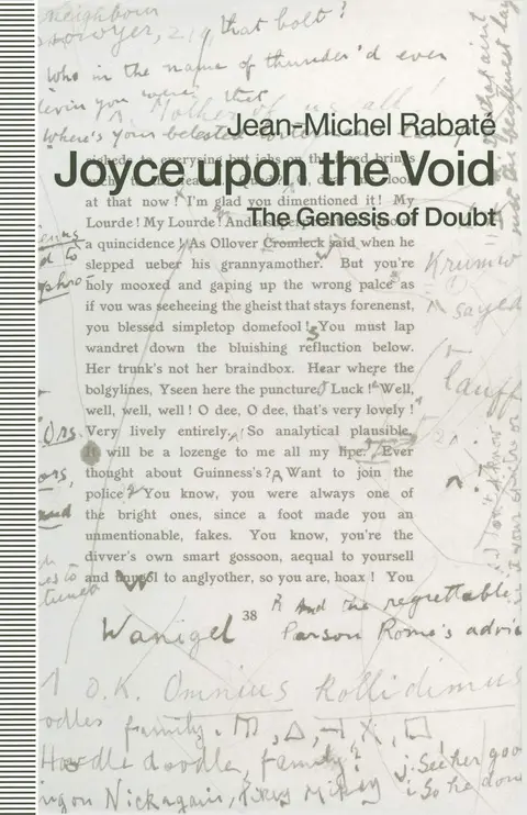 Cover of Joyce upon the Void