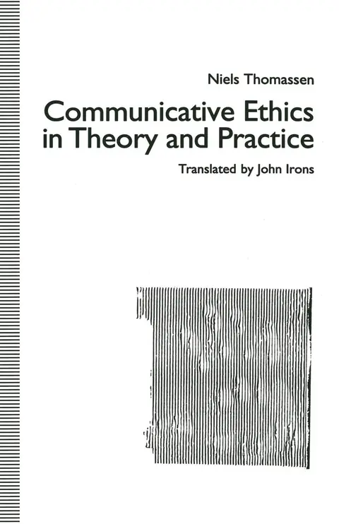 Cover of Communicative Ethics in Theory and Practice
