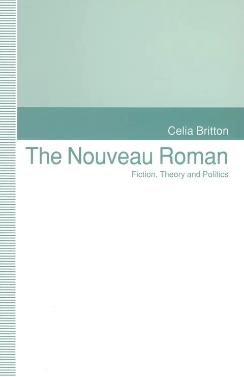 Cover of The Nouveau Roman