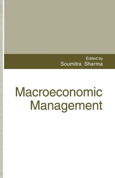 Cover of Macroeconomic Management