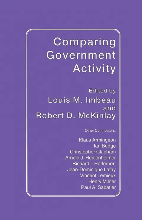 Cover of Comparing Government Activity