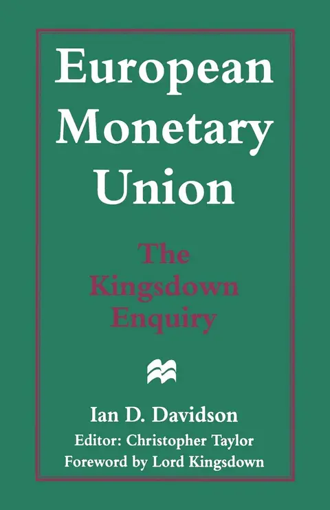 Cover of European Monetary Union