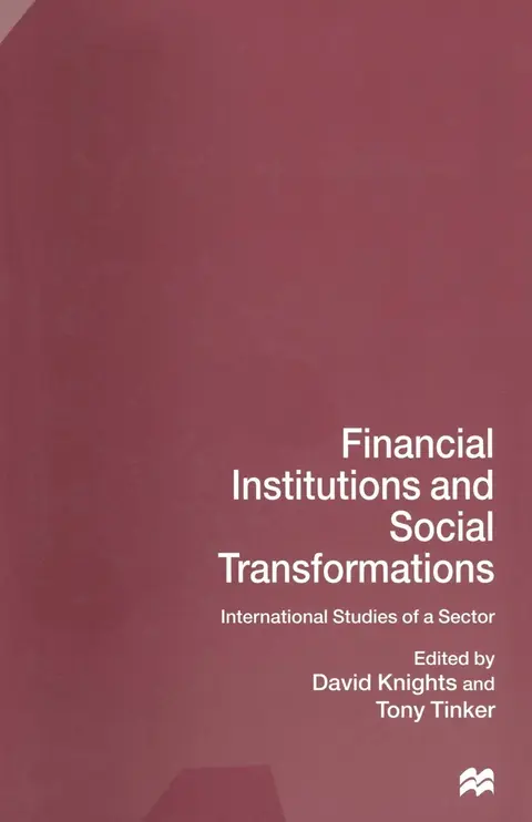 Cover of Financial Institutions and Social Transformations