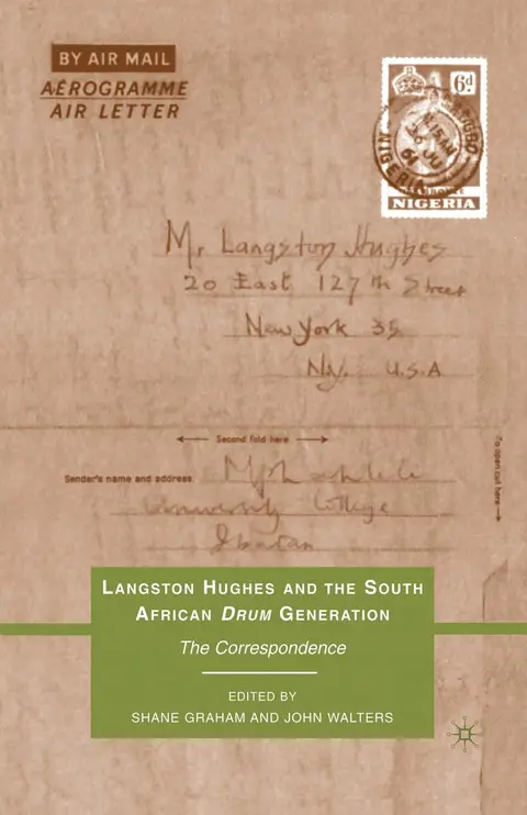 Cover of Langston Hughes and the South African Drum Generation