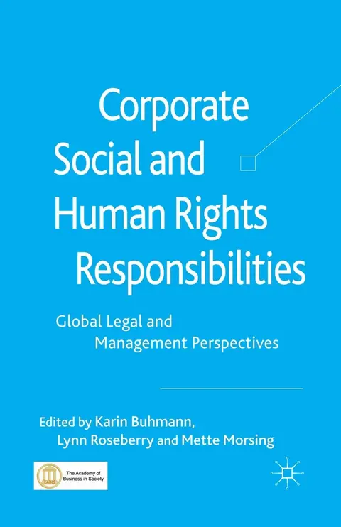 Cover of Corporate Social and Human Rights Responsibilities