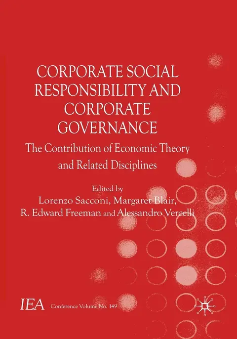 Cover of Corporate Social Responsibility and Corporate Governance