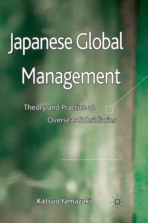 Cover of Japanese Global Management