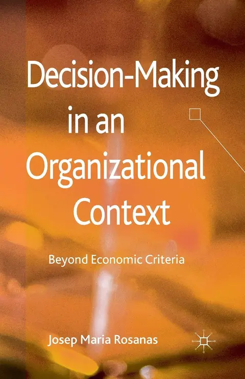 Cover of Decision-Making in an Organizational Context