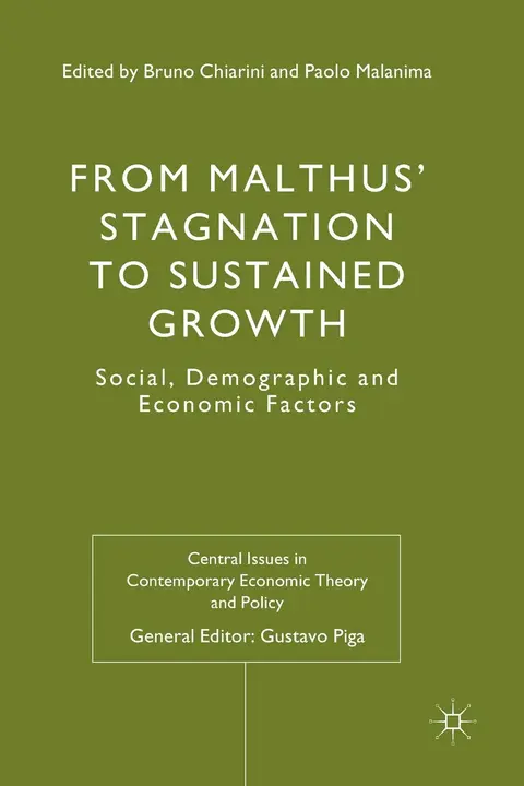 Cover of From Malthus' Stagnation to Sustained Growth