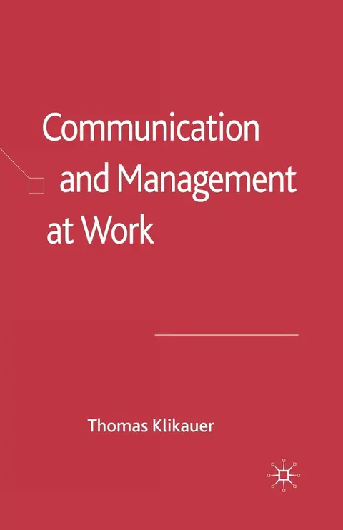 Cover of Communication and Management at Work