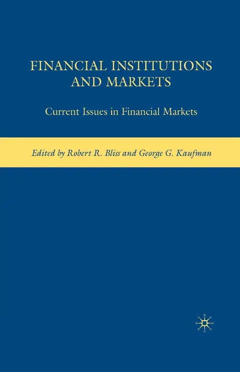 Cover of Financial Institutions and Markets