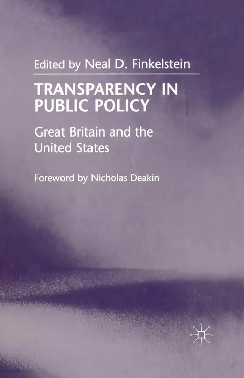 Cover of Transparency in Public Policy