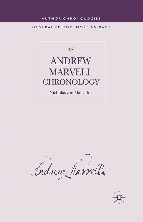 Cover of Andrew Marvell Chronology