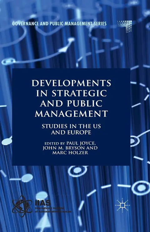 Cover of Developments in Strategic and Public Management