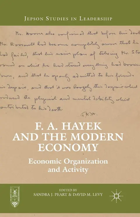 Cover of F. A. Hayek and the Modern Economy