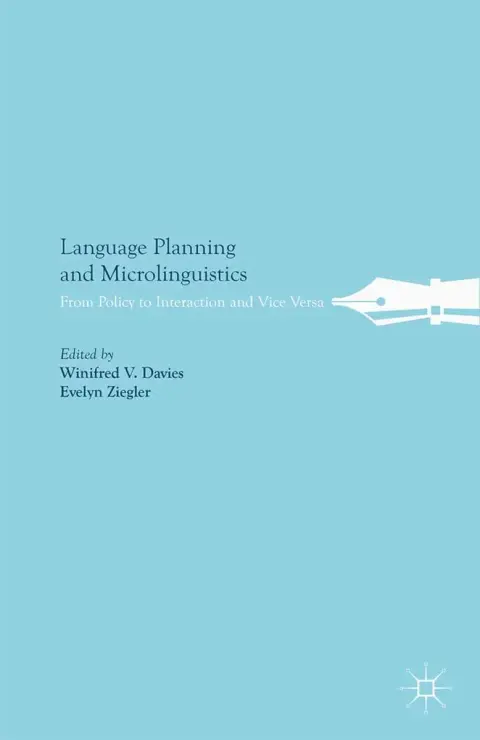 Cover of Language Planning and Microlinguistics