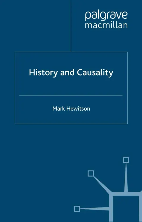 Cover of History and Causality